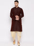 Men's Cream Solid Dhoti Pant